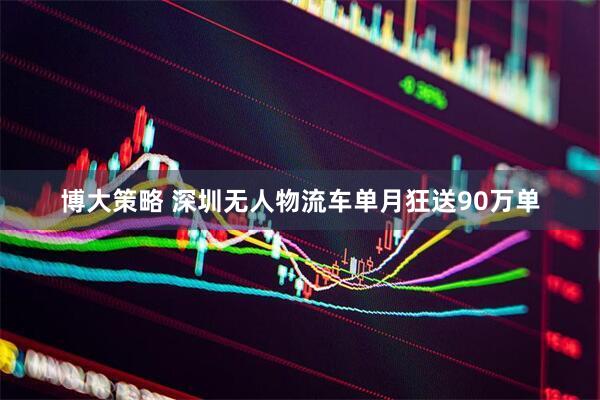 博大策略 深圳无人物流车单月狂送90万单