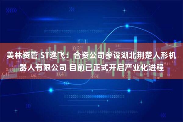 美林资管 ST逸飞：合资公司参设湖北荆楚人形机器人有限公司 目前已正式开启产业化进程