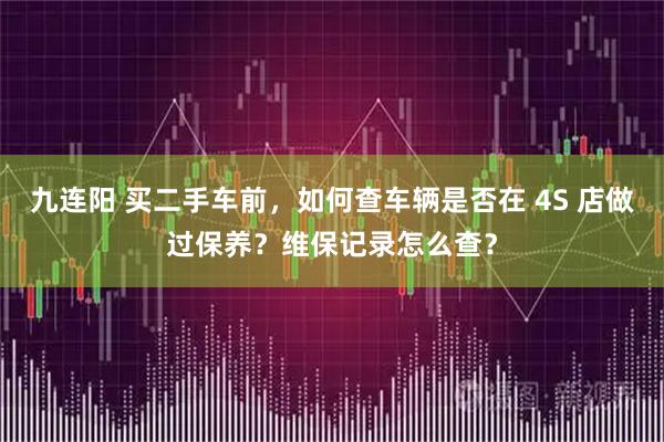 九连阳 买二手车前，如何查车辆是否在 4S 店做过保养？维保记录怎么查？